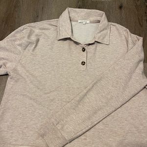 Long sleeve Z supply tan shirt